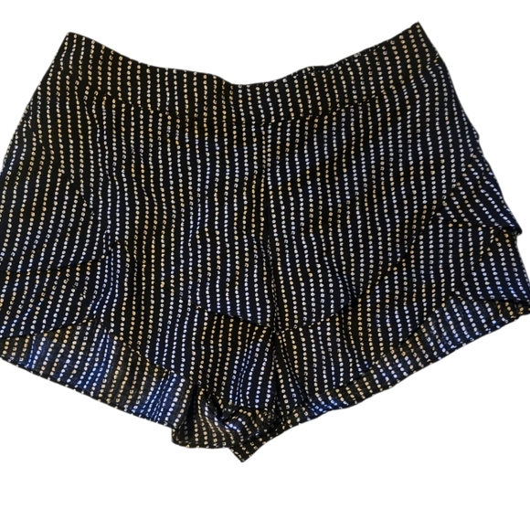 White Polka Dot Ruffle Shorts